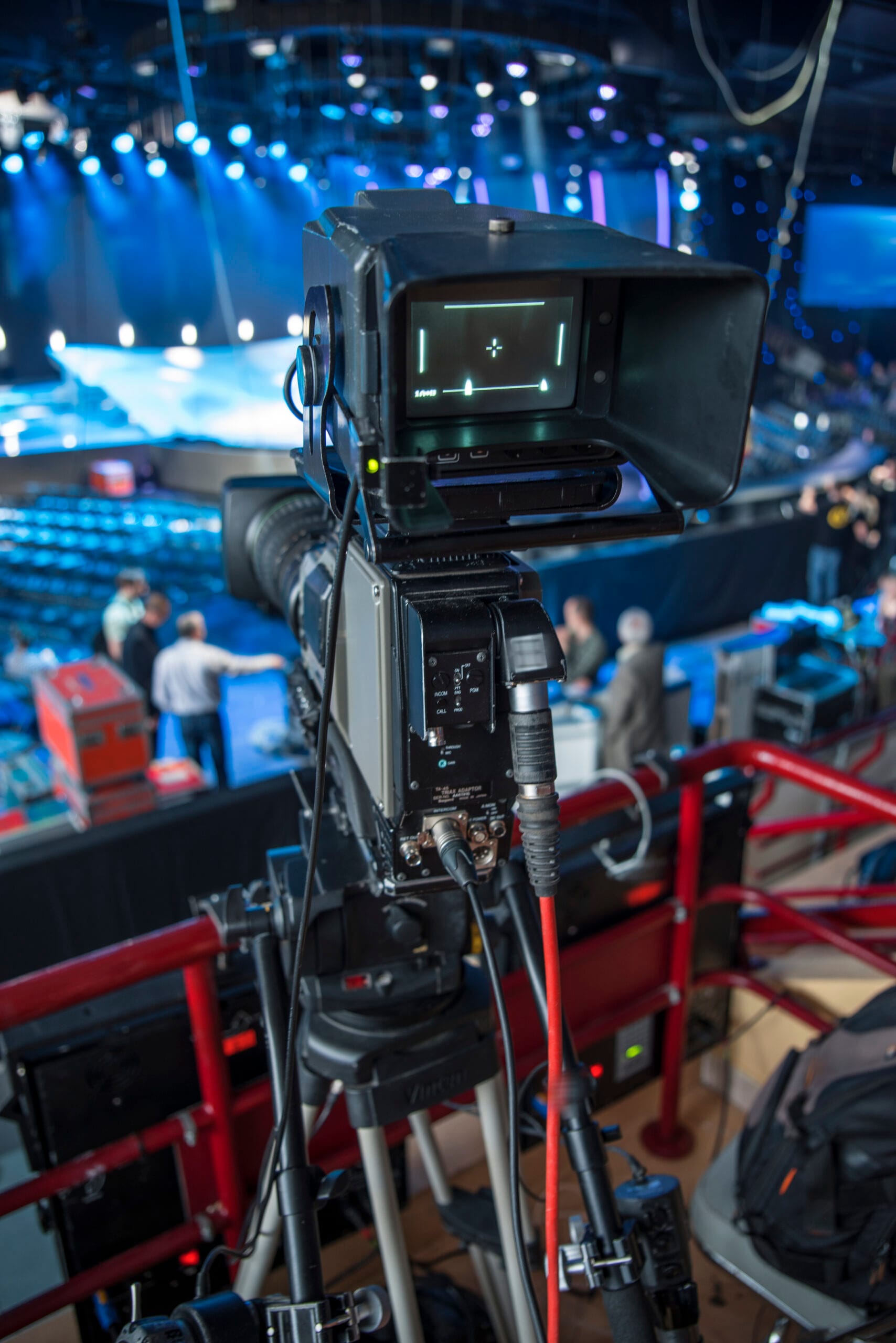 studio camera at the concert. television shooting